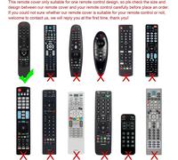 Étui de Protection en Silicone pour LG Magique 2021 2022 Télécommande, MR21GA MR21GC MR22GA MR22GN, Housse Coque pour LG Télécommande, Antidérapage, Antisismique, Lavable (Rouge)