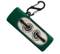Étui de protection en silicone pour Nothing Ear (Stick), étui de protection résistant aux chocs et étui de protection de la peau pour Nothing Ear Stick avec porte-clés (vert foncé)