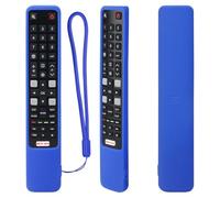 Étui de Protection en Silicone pour RCA TCL Télécommande, RC802N 43P20US 43S6000FS 55X2US 65P20US, Housse Coque pour RCA TCL Télécommande, Antidérapage, Antisismique, Lavable (Bleu)