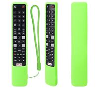 Étui de Protection en Silicone pour RCA TCL Télécommande, RC802N 43P20US 43S6000FS 55X2US 65P20US, Housse Coque pour RCA TCL Télécommande, Antidérapage, Antisismique, Lavable (Vert Lumineux)
