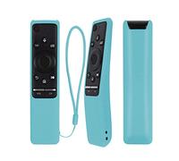 Étui de Protection en Silicone pour Samsung contrôleur TV Smart 4k BN59-01259B BN59-01274A BN59-01266A BN59-01241A BN59-01242A BN59 Series Remote Cover, Lavable Antichoc (Brille dans Le Noir, Bleu)