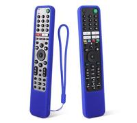Étui de Protection en Silicone pour Sony TV Télécommande Vocale, RMF-TX500E RMF-TX600E RMF-TX611E RMF-TX520E, Housse Coque pour Sony Télécommande, Antidérapage, Antisismique, Lavable (Bleu)