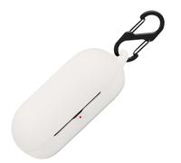 Étui de protection en silicone pour Sony WF-C500 - Résistant aux chocs - Avec porte-clés - Blanc