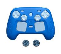 Étui de protection en silicone pour Steam Controller 2 2026, étui de protection intégral antichoc, anti-poussière et antidérapant, avec 2 capuchons pour les sticks analogiques, bleu