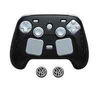 Étui de protection en silicone pour Steam Controller 2 2026, étui de protection intégral antichoc, anti-poussière et antidérapant, avec 2 capuchons pour les sticks analogiques, noir