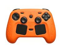 Étui de protection en silicone pour Steam Controller 2 2026, étui de protection intégral antichoc, anti-poussière et antidérapant, avec 2 capuchons pour les sticks analogiques, orange