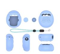 Étui de Protection en Silicone pour Tamagotchi Paradise, Housse de Protection avec Cache-Boutons et Cordon, Housse de Protection pour Console de Jeux (Bleu)