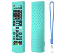 Étui de protection en silicone pour télécommandes LG AKB75095307 AKB75375604 AKB74915305 AKB75095302 AKB73715601 AKB Series TV Stick - Housse antidérapante avec cordon (vert menthe)
