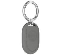 Étui de Protection en Silicone pour Xiaomi Tag Résistant aux Chutes et à la poussière Couverture de traqueur avec Porte-clés Coque de Protection légère et résistante aux Rayures (Gris)