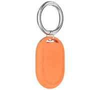 Étui de Protection en Silicone pour Xiaomi Tag Résistant aux Chutes et à la poussière Couverture de traqueur avec Porte-clés Coque de Protection légère et résistante aux Rayures (Orange)