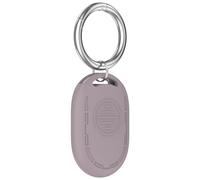 Étui de Protection en Silicone pour Xiaomi Tag Résistant aux Chutes et à la poussière Couverture de traqueur avec Porte-clés Coque de Protection légère et résistante aux Rayures (Violet)