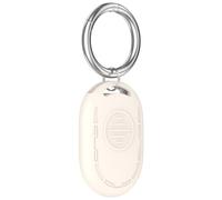Étui de Protection en Silicone pour Xiaomi Tag Résistant aux Chutes et à la poussière Couverture de traqueur avec Porte-clés Coque de Protection légère et résistante aux Rayures (Gris Clair)
