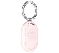 Étui de Protection en Silicone pour Xiaomi Tag Résistant aux Chutes et à la poussière Couverture de traqueur avec Porte-clés Coque de Protection légère et résistante aux Rayures (Rose)
