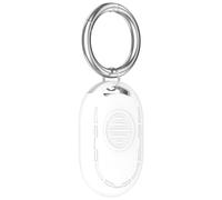 Étui de Protection en Silicone pour Xiaomi Tag Résistant aux Chutes et à la poussière Couverture de traqueur avec Porte-clés Coque de Protection légère et résistante aux Rayures (Blanc)