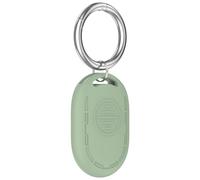 Étui de Protection en Silicone pour Xiaomi Tag Résistant aux Chutes et à la poussière Couverture de traqueur avec Porte-clés Coque de Protection légère et résistante aux Rayures (Vert Clair)