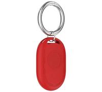Étui de Protection en Silicone pour Xiaomi Tag Résistant aux Chutes et à la poussière Couverture de traqueur avec Porte-clés Coque de Protection légère et résistante aux Rayures (Rouge)