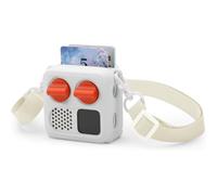Étui de protection en silicone pour Yoto Mini 2024 Player, coque audio pour enfants avec bandoulière, facile à transporter, durable (blanc)