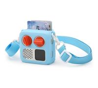 Étui de protection en silicone pour Yoto Mini 2024 Player, coque audio pour enfants avec bandoulière, facile à transporter, ajustement durable (Bleu)