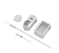 Étui de protection en silicone résistant aux chocs pour caméras d'action avec trous de ventilation, couvercle d'objectif et dragonne en silicone résistant aux chocs