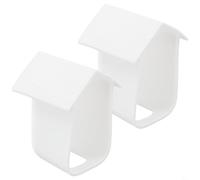 Étui de protection en silicone résistant aux intempéries pour Cam 2C et Cam 2C Pro, 2 housses de caméra de sécurité avec fonctionnalités anti-rayures et anti-poussière (blanc)