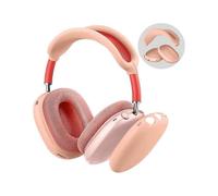étui de protection en silicone rose/gris pour écouteurs AirPods Max, protection anti-rayures pour les