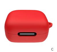 étui de protection en silicone rouge pour écouteurs Soundcore Liberty 4 Pro