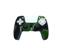 Étui de protection en silicone souple, antidérapant et clouté, motif camouflage vert, pour manette de