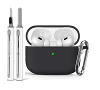Étui de protection en silicone souple pour Apple Airpod Pro,étui de 1ère génération pour femmes et hommes,housse avec kit de nettoyage - Type Black