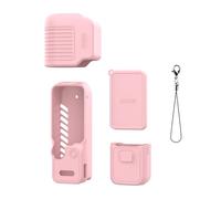 Étui de protection en silicone souple pour DJI OSMO Pocket 4 : protection intégrale, anti-rayures, amortissant les chocs, résistant aux chutes, étanche à la poussière, doux pour la peau (Rose)