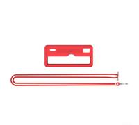 Étui de protection en silicone souple pour KODAK CHARMERA Porte-clés appareil photo numérique avec couvercle d'objectif, manchon fin résistant aux chocs et anti-rayures avec cordon, noir (rouge)