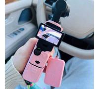 Étui de protection en silicone souple pour Osmo Pocket 3 Creator Combo, protecteur d'écran léger avec support anti-dérapant stable, convient également à Xtra Muse - Rose noir,rose,VioletSilicone