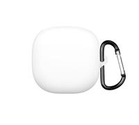 Étui de Protection en Silicone Souple pour SHOKZ OpenFit 2+ T921 Casque: étui Anti-Rayures, amortissant Les Chocs, résistant aux Chutes, Lavable, avec Crochet de Suspension (Blanc)