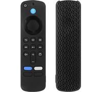 Étui de protection en silicone souple pour télécommandes de Fire TV Stick 4K (2e génération) 2024 ¿ Texture antidérapante avec cordon (bleu)