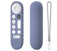 Étui de Protection en Silicone télécommande pour Gogle TV Streamer 4K TV 2024, pour Gogle GY3LE Smart TV (Gris Lavande)