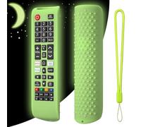 Etui de Protection en Silicone Télécommande Smart TV Antichoc pour Samsung BN59-01315A BN59-01315B BN59-01315E BN59-01315L (Vert Lumineux)