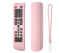 Etui de Protection en Silicone Télécommande Smart TV Antichoc pour Samsung BN59-01315A BN59-01315B BN59-01315E BN59-01315L (Rose)