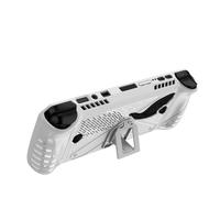 Etui de Protection en TPU avec Support Dorsal pour ROG Ally X Console de Jeux Coque arrière Souple Antidérapant et résistant aux Rayures Housse de Protection Accessoires Anti-Chocs (Blanc)