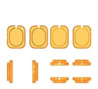 Étui de Protection en TPU écouteurs pour Nothing (1) Étui de Protection Anti-poussière et Antichoc Accessoires de Protection Anti-Rayures pour écouteurs (Orange Transparent)