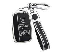 Étui De Protection en TPU pour e Voiture pour Land Rover pour Range Rover pour Evoque Sport pour Freelander pour Discovery pour Velar(Black Sliver,Set 3)