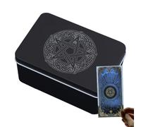 Étui de protection ergonomique pour cartes de tarot | Étui de rangement ergonomique, boîte de rangement portable, pour cartes à jouer, école, intérieur compact, anniversaire