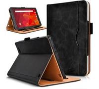 Etui de Protection - Logicom - La Tab 105 - Noir - Éco-cuir - Support Pliable