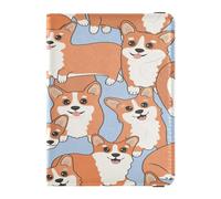 Étui de protection étanche en cuir synthétique pour passeport - Pour femme et fille - Organisateur de documents - Accessoires de voyage - Chiens mignons, multicolore, 1 size, Décontracté