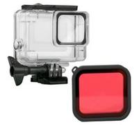Etui de protection étanche et Filtrer rouge pour GoPro Hero7 Silver/White G