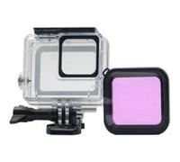 Etui de protection étanche et Filtrer violet pour GoPro Hero7 Silver/White G