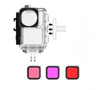 Étui de protection étanche pour DJI pour OSMO Action 5Pro avec une profondeur de 45 m, équipé de trois filtres de couleur pour améliorer la photographie