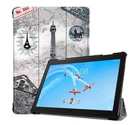 Étui de protection fin pour Lenovo Tab P10 TB-X705F 10,1" avec fonction support et fonction veille/réveil automatique Bleu