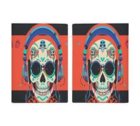 Étui de protection fin pour passeport punk rock - Pour écouteurs - Pour passeport - Compact - Léger - 20,3 x 13,8 cm, Style :, 20.3x13.8cm