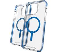Étui de protection Gear4 Santa Cruz Snap pour iPhone 14 Pro Max, Transparent avec cadre bleu