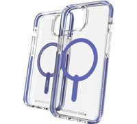 Étui de protection Gear4 Santa Cruz Snap pour iPhone 14, Transparent avec cadre violet