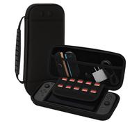 Étui de Protection Housse compatible avec Nintendo Switch 2, sacoche de jeu NS2 avec compartiments pour AirTag et cartes de jeu, accessoires de voyage pour jeux vidéo, rangement pour 10 jeux, ferreux